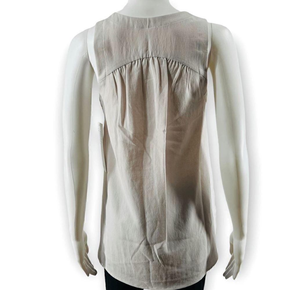 Lululemon Beige Mesh Panel Tank Top Athletic Yoga Workout Size 2 NWT - Picture 2 of 5